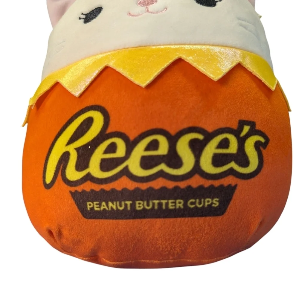Squishmallow Reese's Unicorn Cat  Orange Cream Yellow Peanut Butter Chocolate